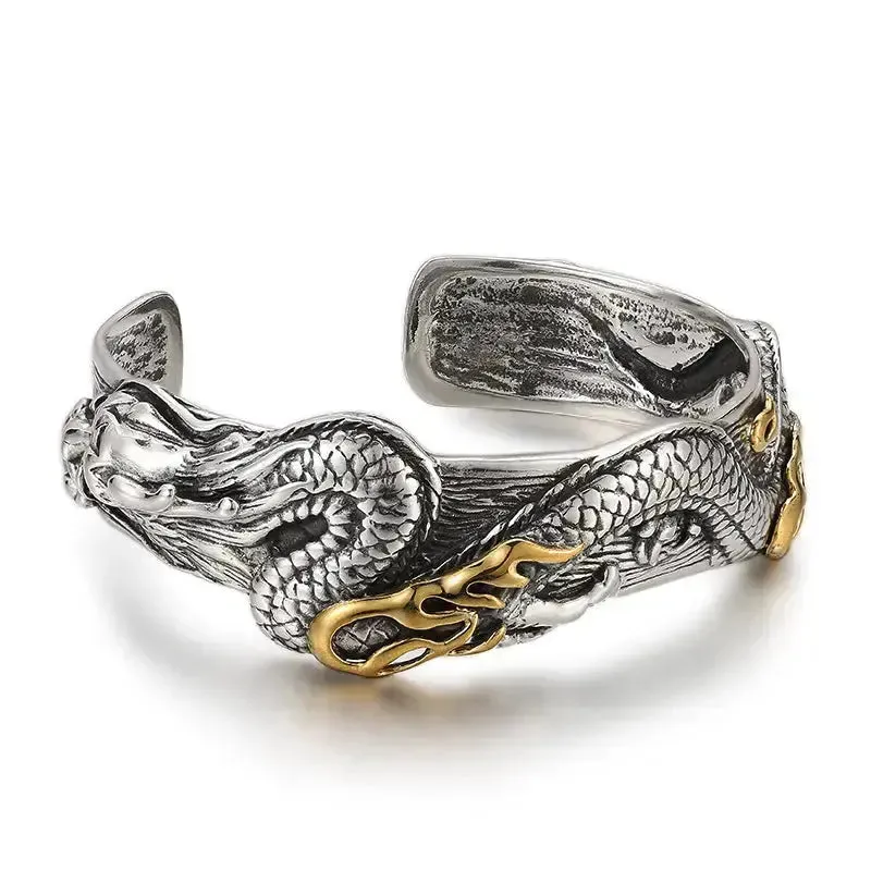 LOVCIA Bold and Stylish Marcasite Retro Classic Domineering Bracelet - Unisex Fashion Statement