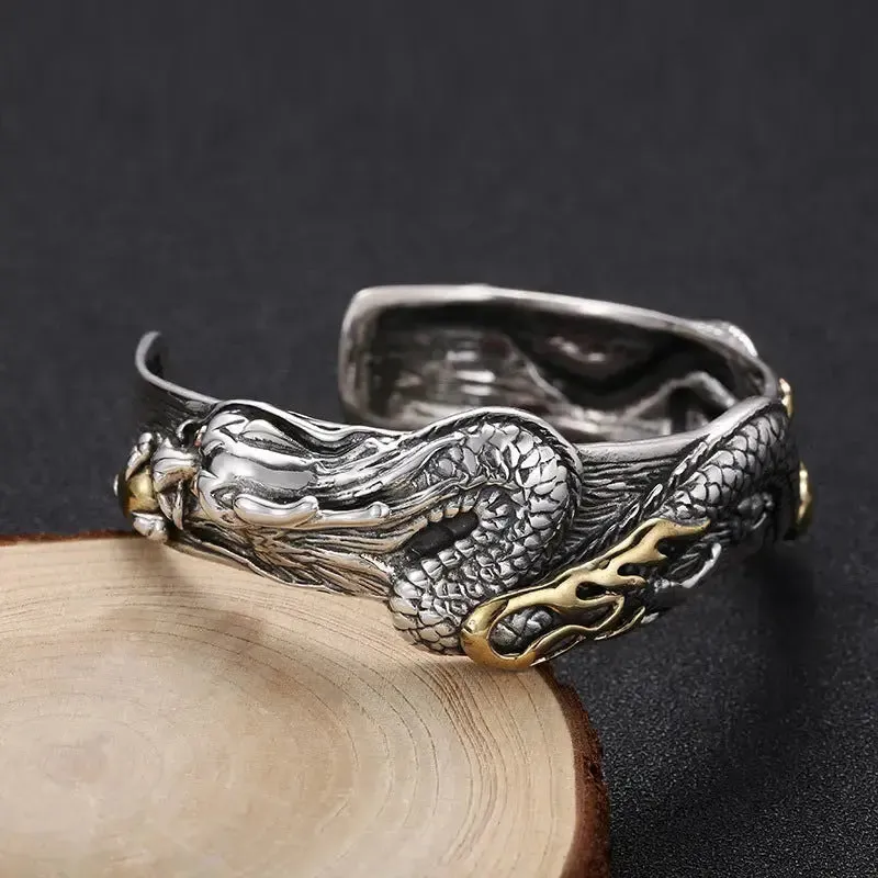 LOVCIA Bold and Stylish Marcasite Retro Classic Domineering Bracelet - Unisex Fashion Statement