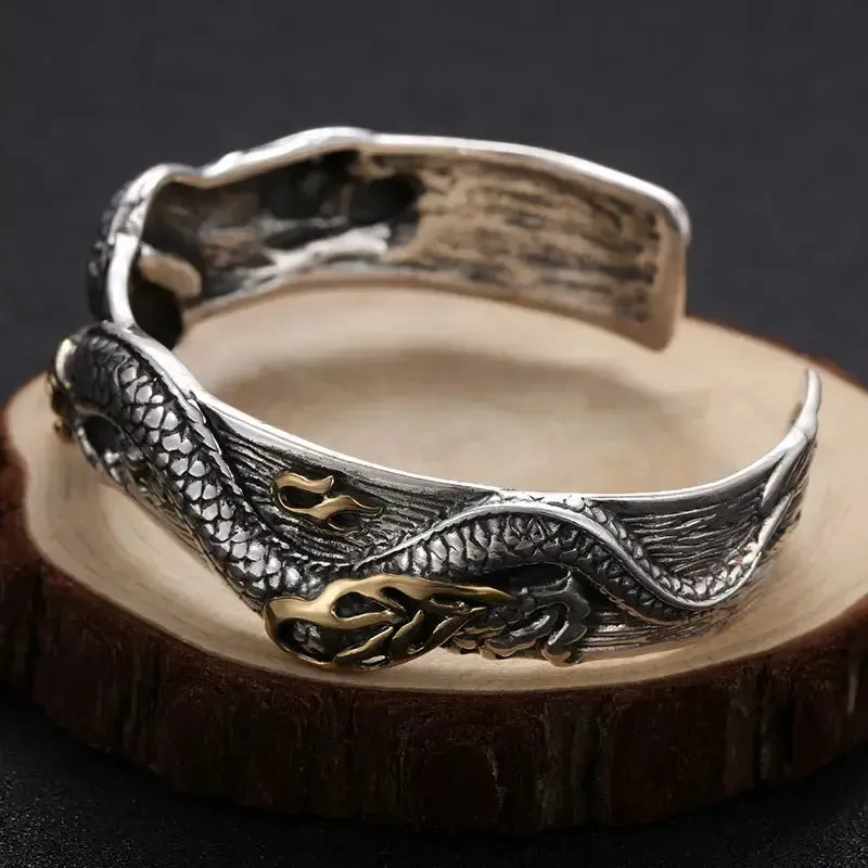 LOVCIA Bold and Stylish Marcasite Retro Classic Domineering Bracelet - Unisex Fashion Statement