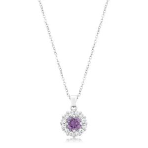 LOVCIA Purple Bella Bridal Elegance Pendant