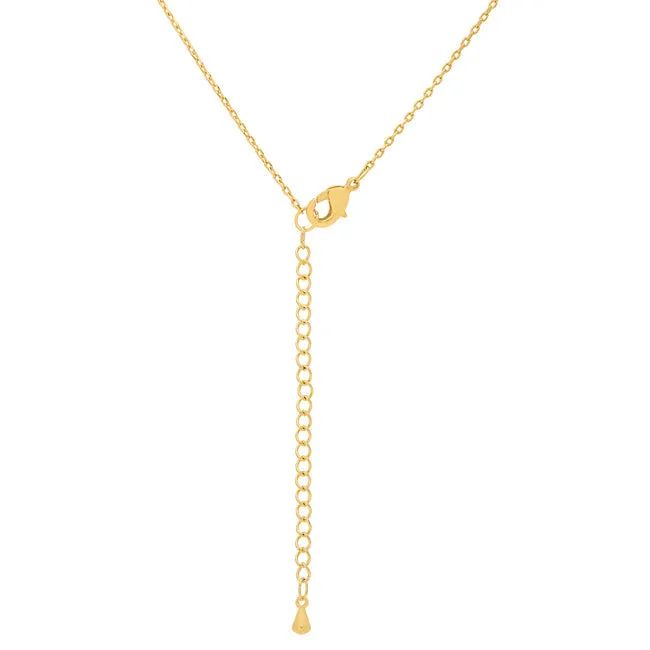LOVCIA Radiant Gold Initial E Necklace