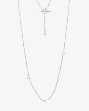 Loving Heart medium necklace long silver