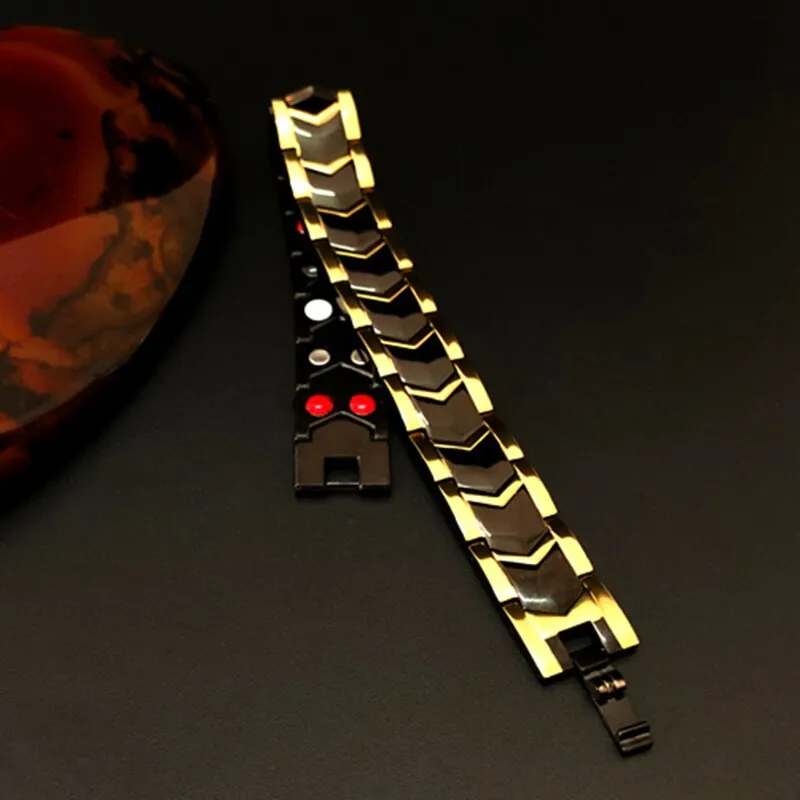 Magnetic Bracelets for Men Arthritis Relief Pain Health Double Row 4 Elements Strong