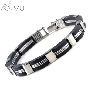 Men Bracelet Cuban Wristbands Band Men's Jewelry Accessory