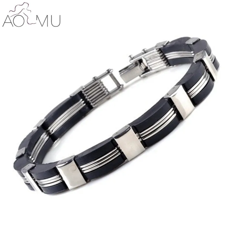 Men Bracelet Cuban Wristbands Band Men's Jewelry Accessory