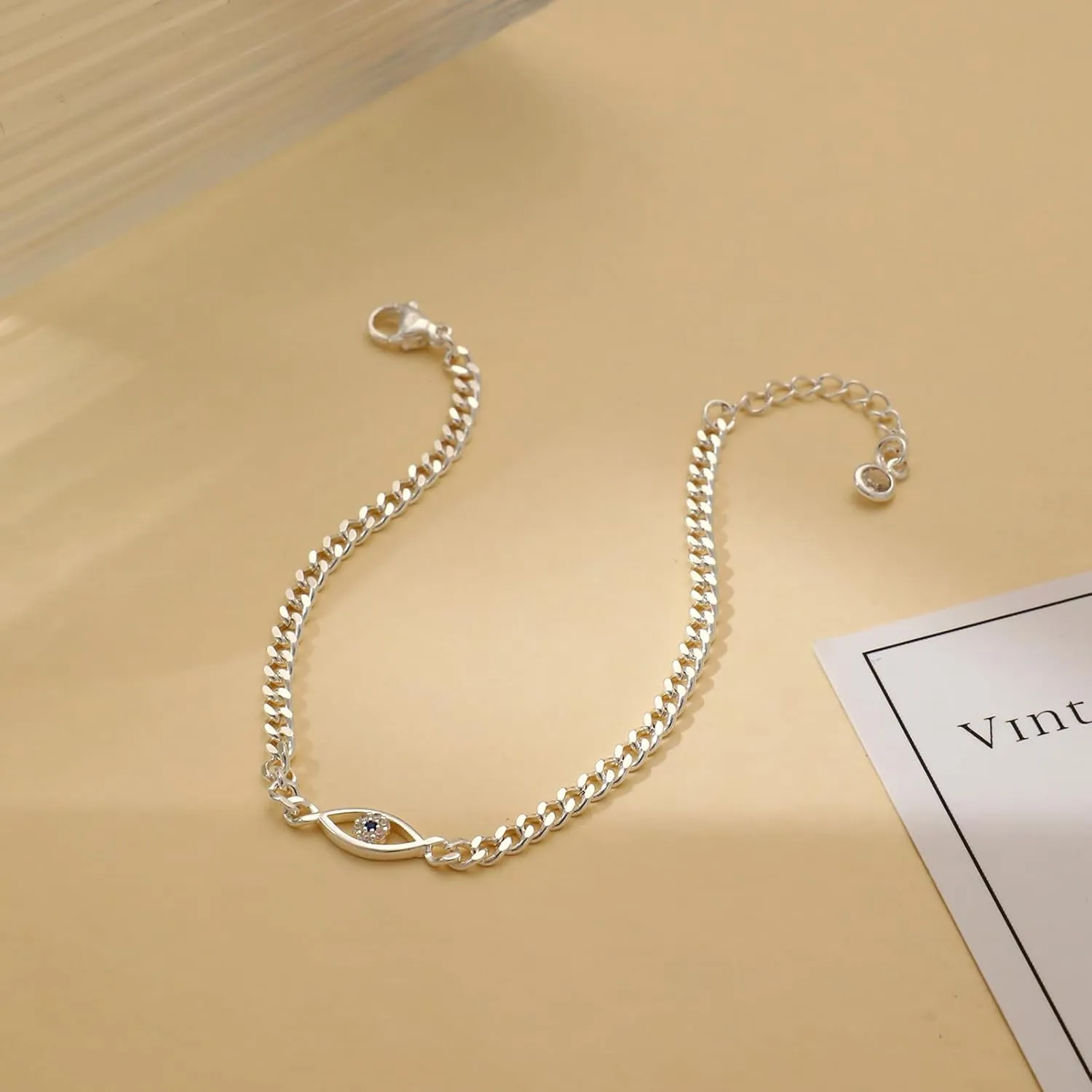MIDEEO Gold/Sliver Bracelets for Women,14K Gold Plated Bracelets for Women Evil Eye Diamond Cuban Link Heart Pearl Bracelets Everyday Jewelry Gift