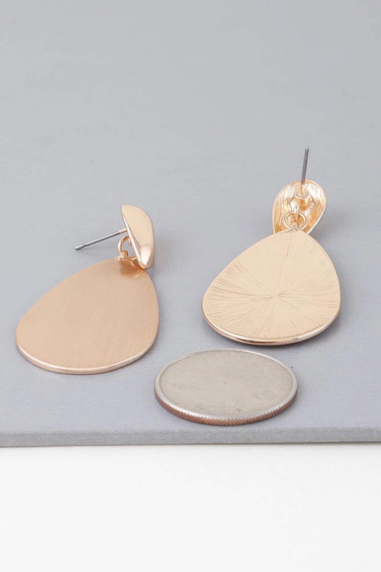 Modern Sleek Teardrop Earrings