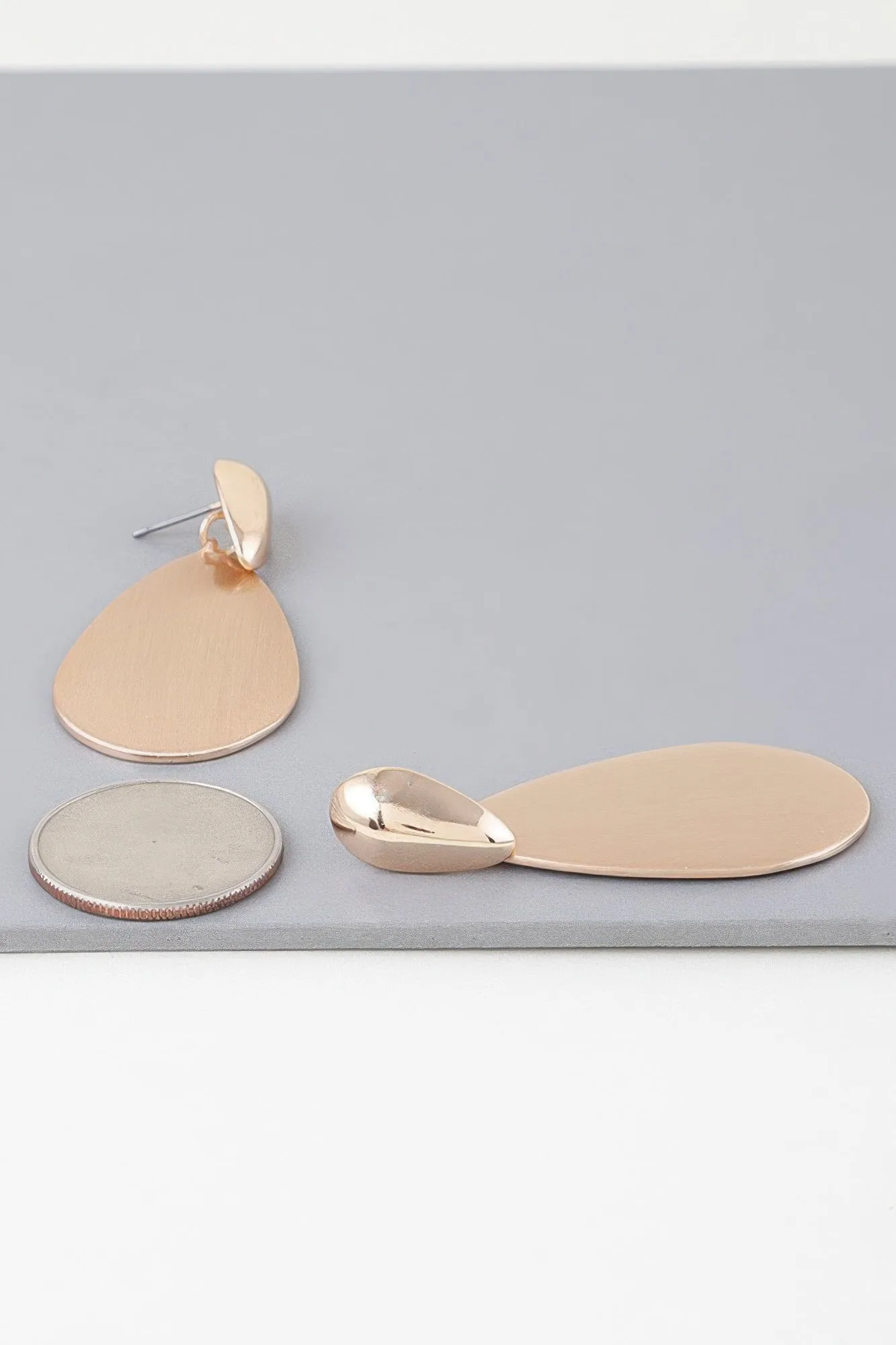 Modern Sleek Teardrop Earrings
