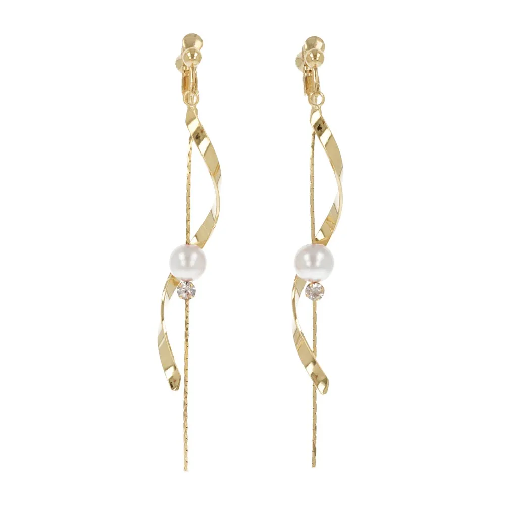 Multi Drop Clip On Earrings