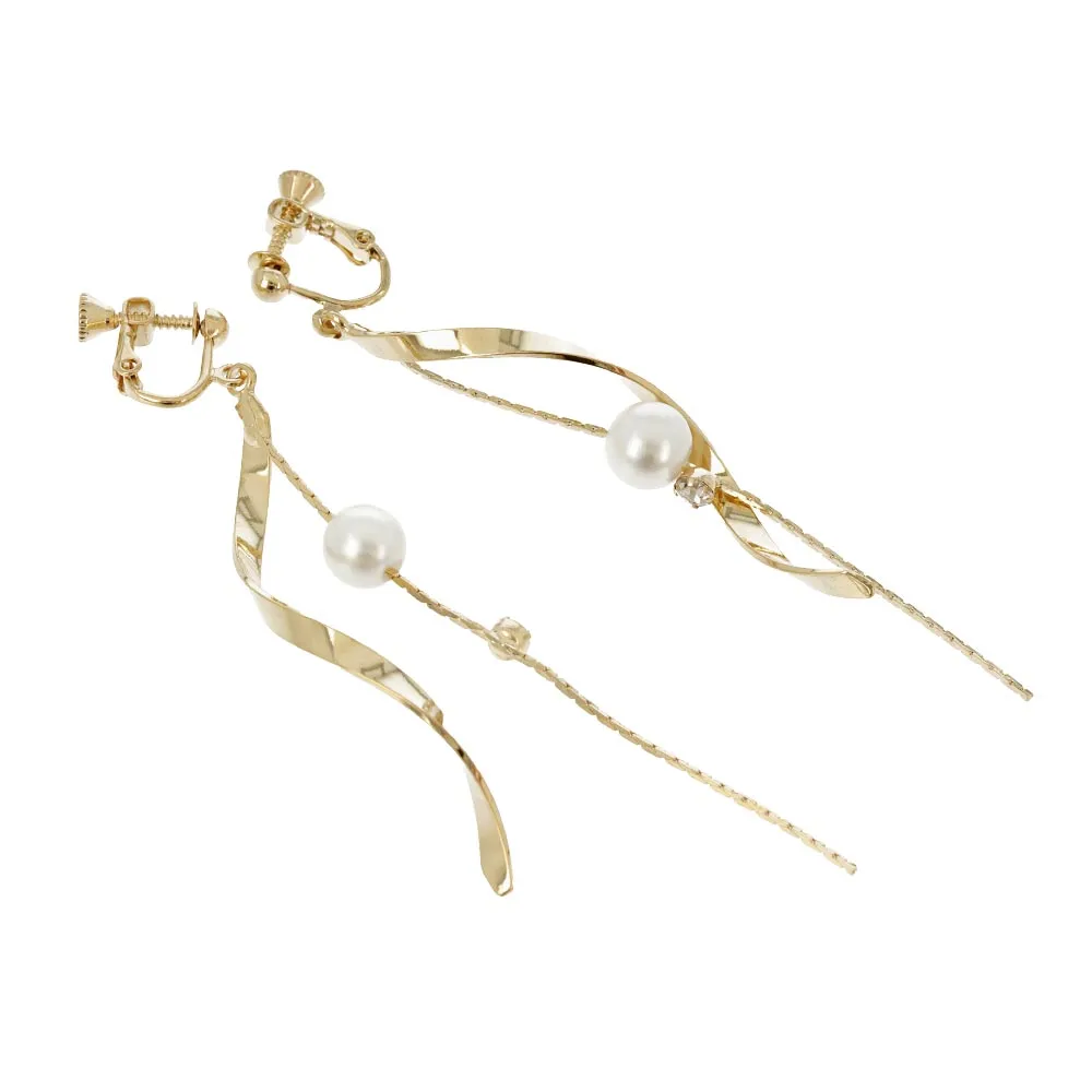 Multi Drop Clip On Earrings