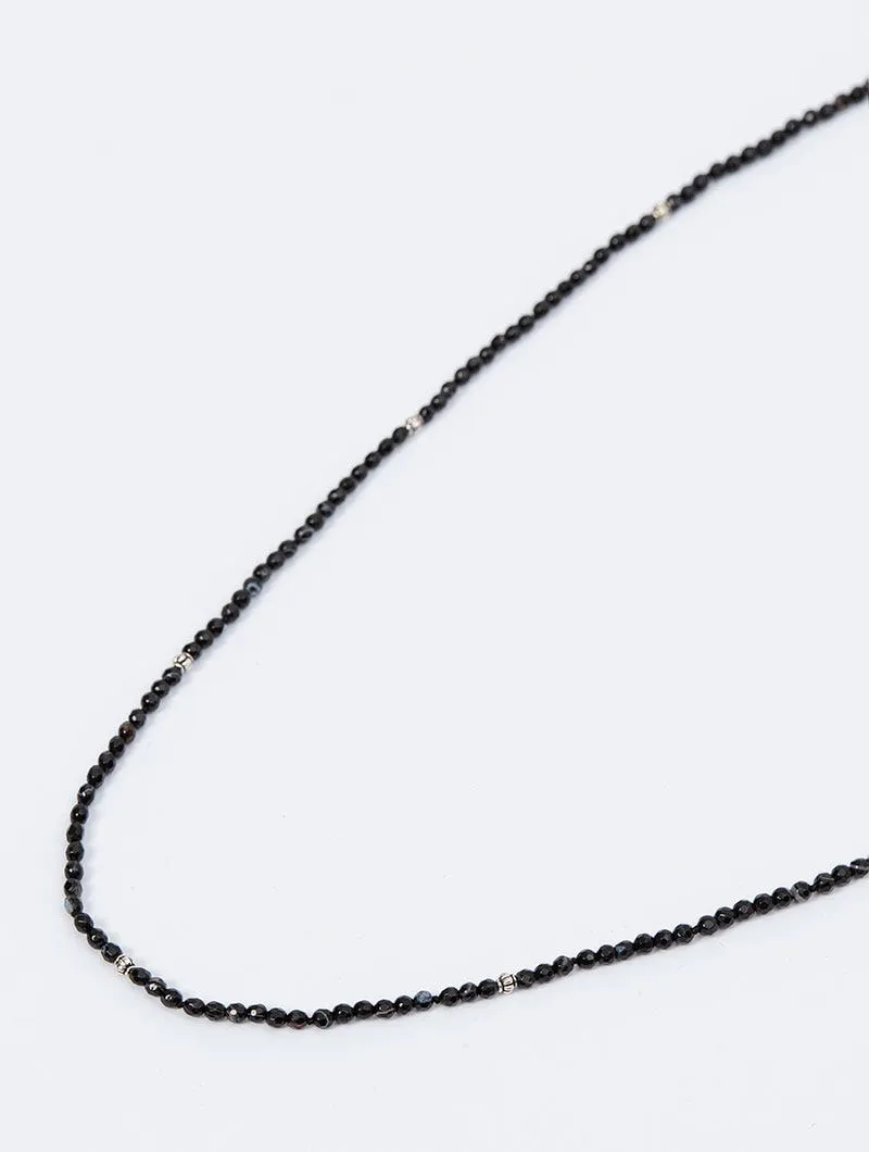 NABEEL SHORT NECKLACE IN BLACK
