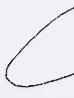 NABEEL SHORT NECKLACE IN BLACK
