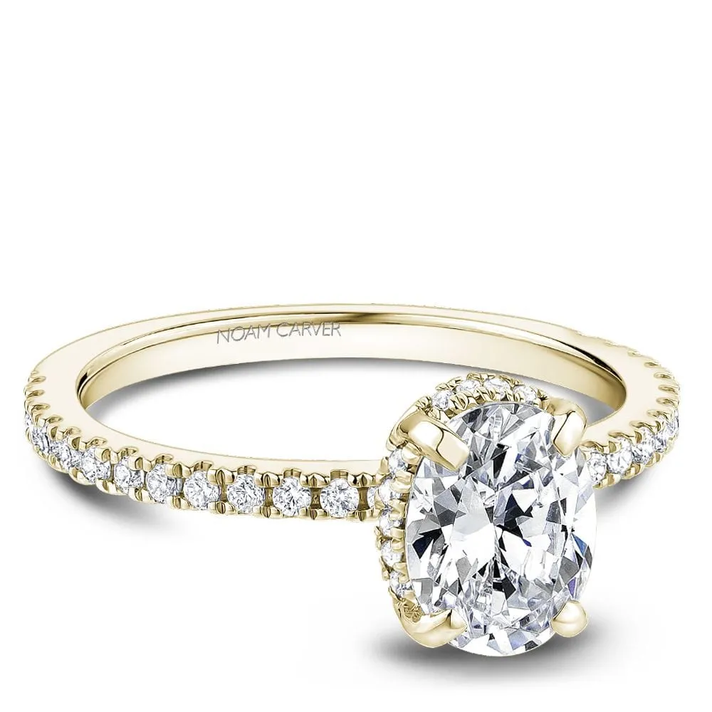 Noam Carver Halo Engagement Ring