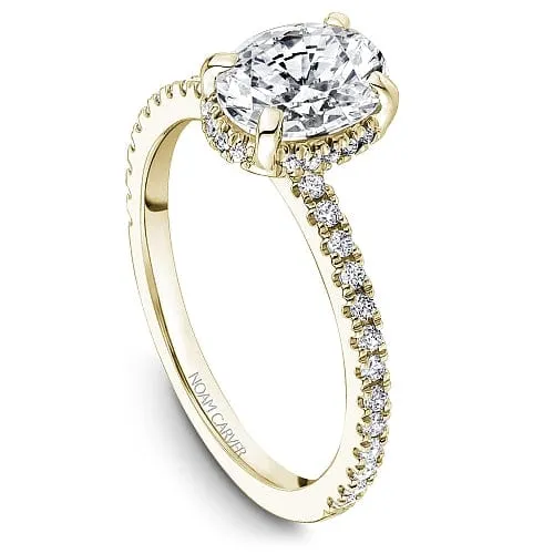 Noam Carver Halo Engagement Ring