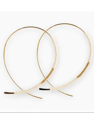 Norah Gold Earrings - Ivory