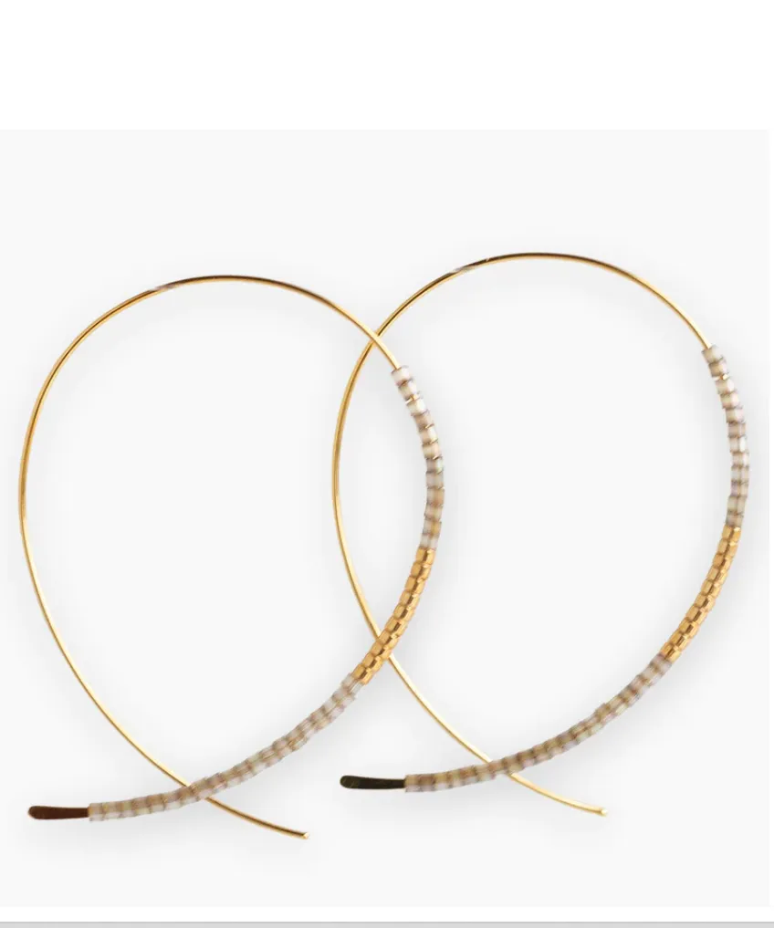 Norah Gold Earrings - Ivory