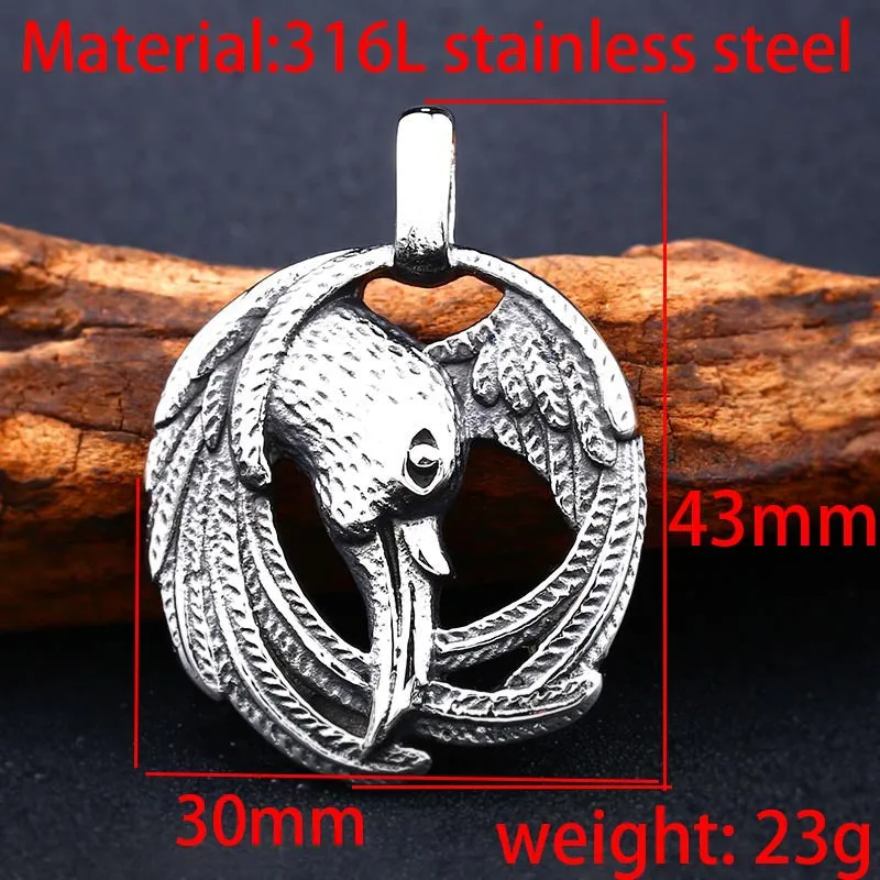 Nordic Raven - Gothic Norse Pendant by The Nevermore