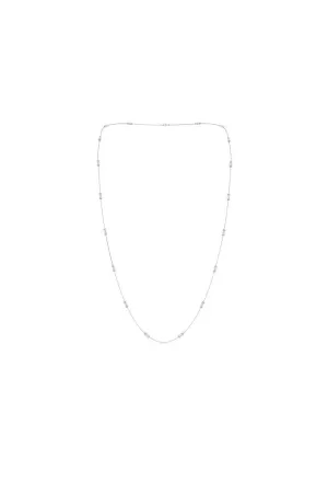 Orient Express Lab-Grown 14K Gold Baguette & Diamond Station Chain Necklace