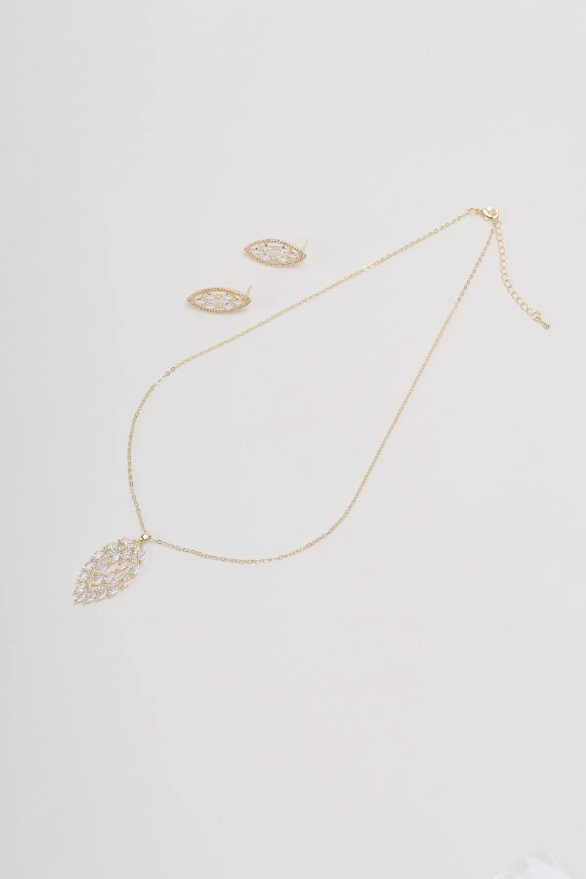 Oval Clear Stone Earrings