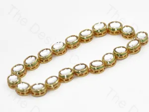 Oval Meena Kundan