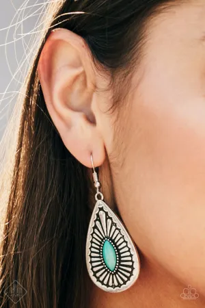 Paparazzi Accessories  - Wild Wilderness #L35 - Green Earrings