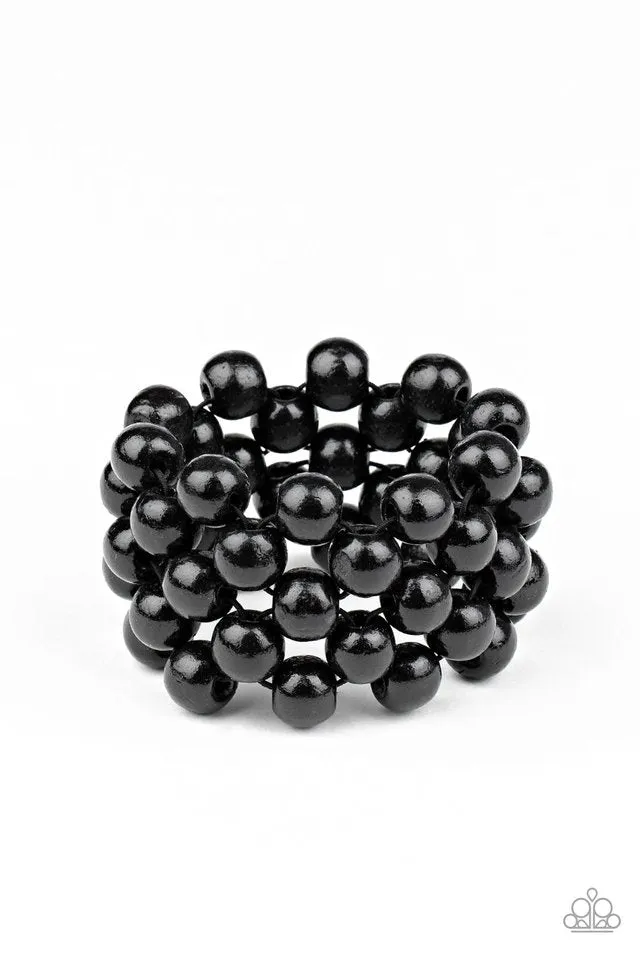 Paparazzi Bracelet ~ Tiki Tropicana - Black
