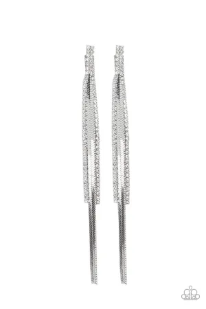Paparazzi Flavor Of The SLEEK White Post Earrings