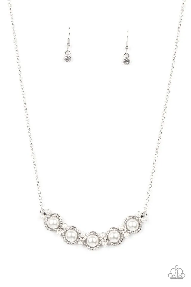 Paparazzi Necklace ~ Life of The Wedding Party - White