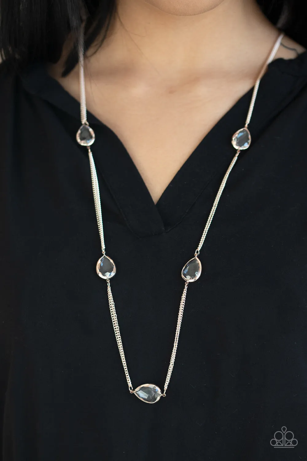 PAPARAZZI Teardrop Timelessness - Rose Gold
