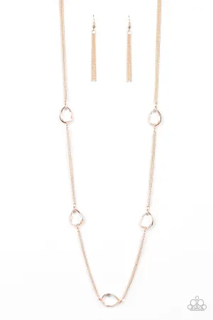 PAPARAZZI Teardrop Timelessness - Rose Gold