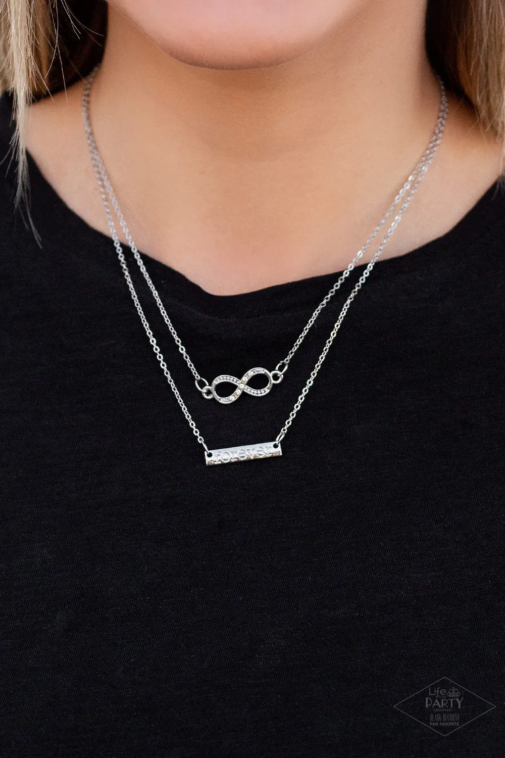 Paparazzi Timeless Love White Short Necklace - Life Of The Party Exclusive