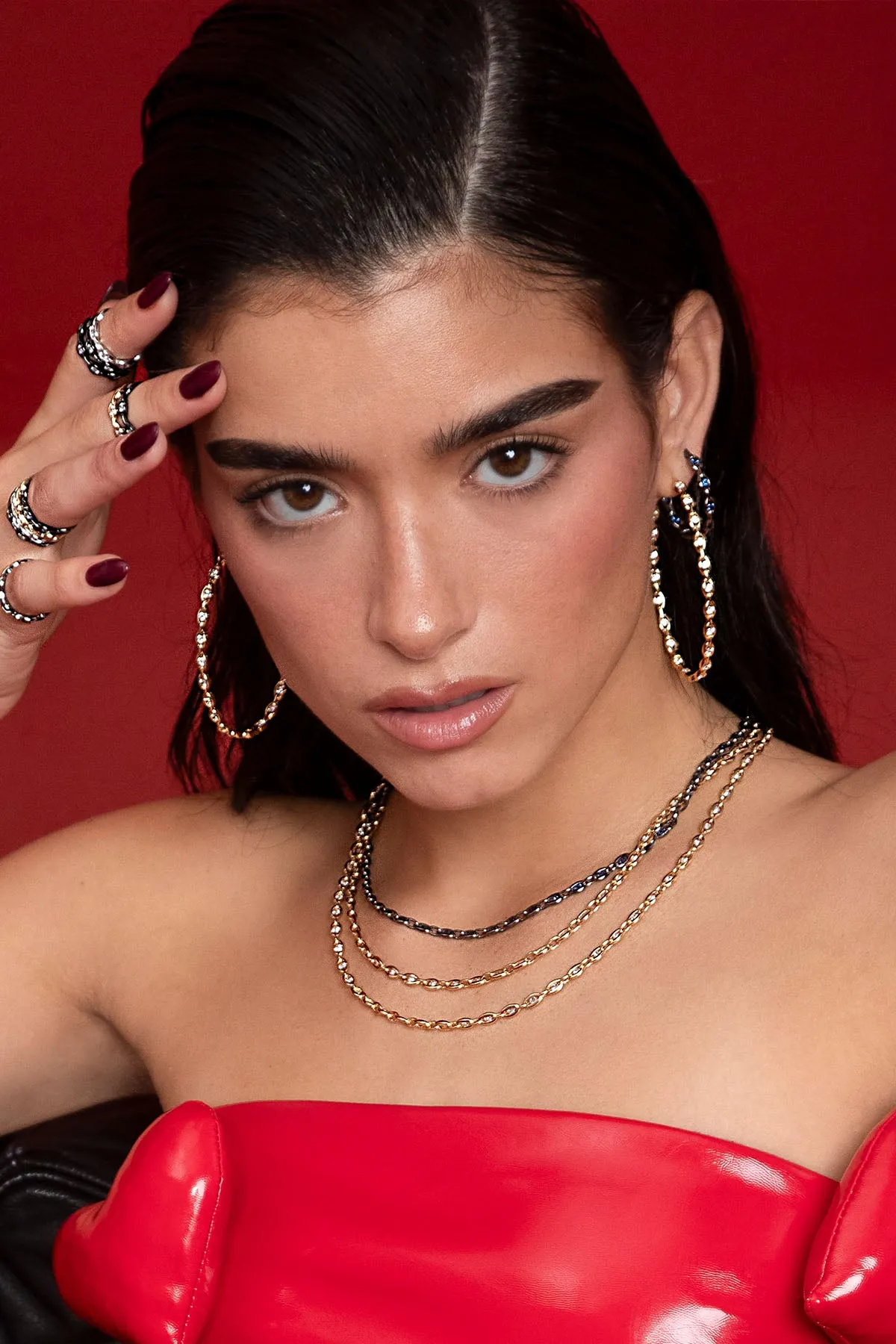 Pavé Chain Adjustable Necklace