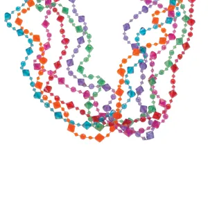 Pearlized Diamond Bead Necklaces