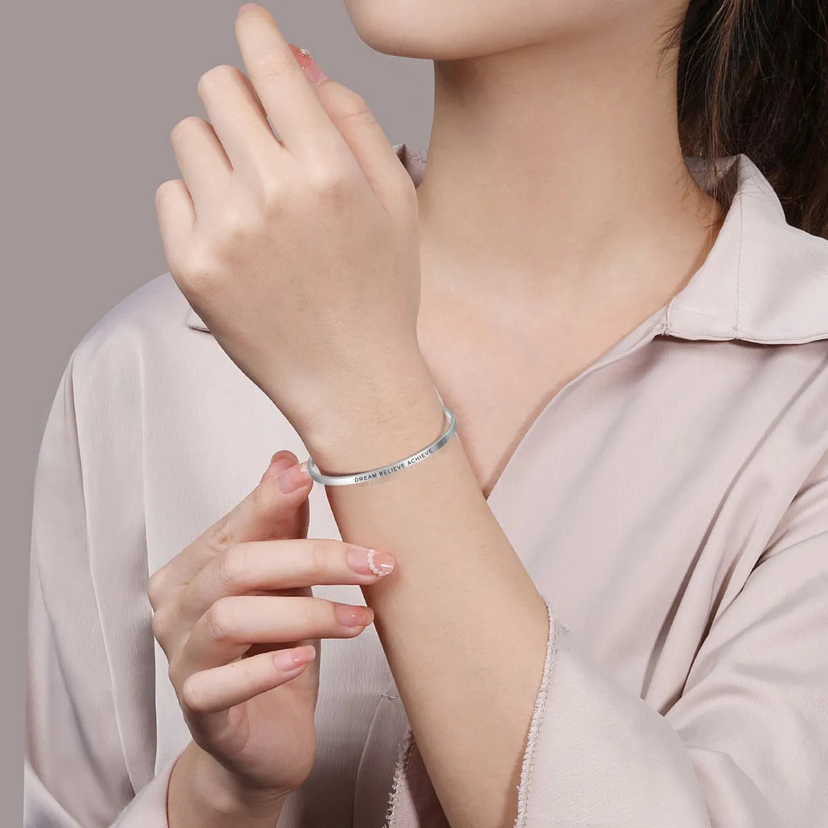 Personalized Engraved Cuff Bar Bracelet - Silver, Black, Gold or Rose Gold