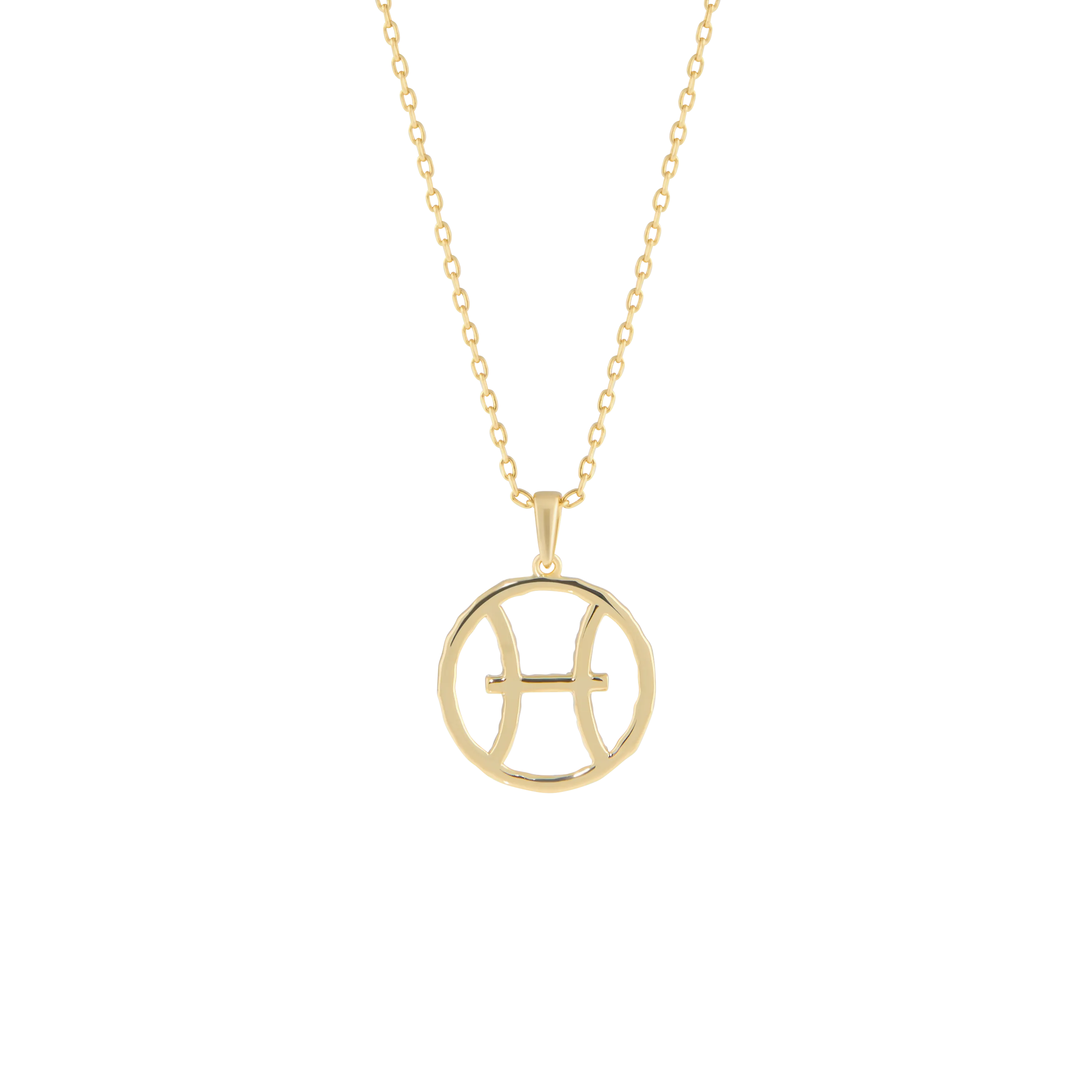 Pisces medallion pendant necklace