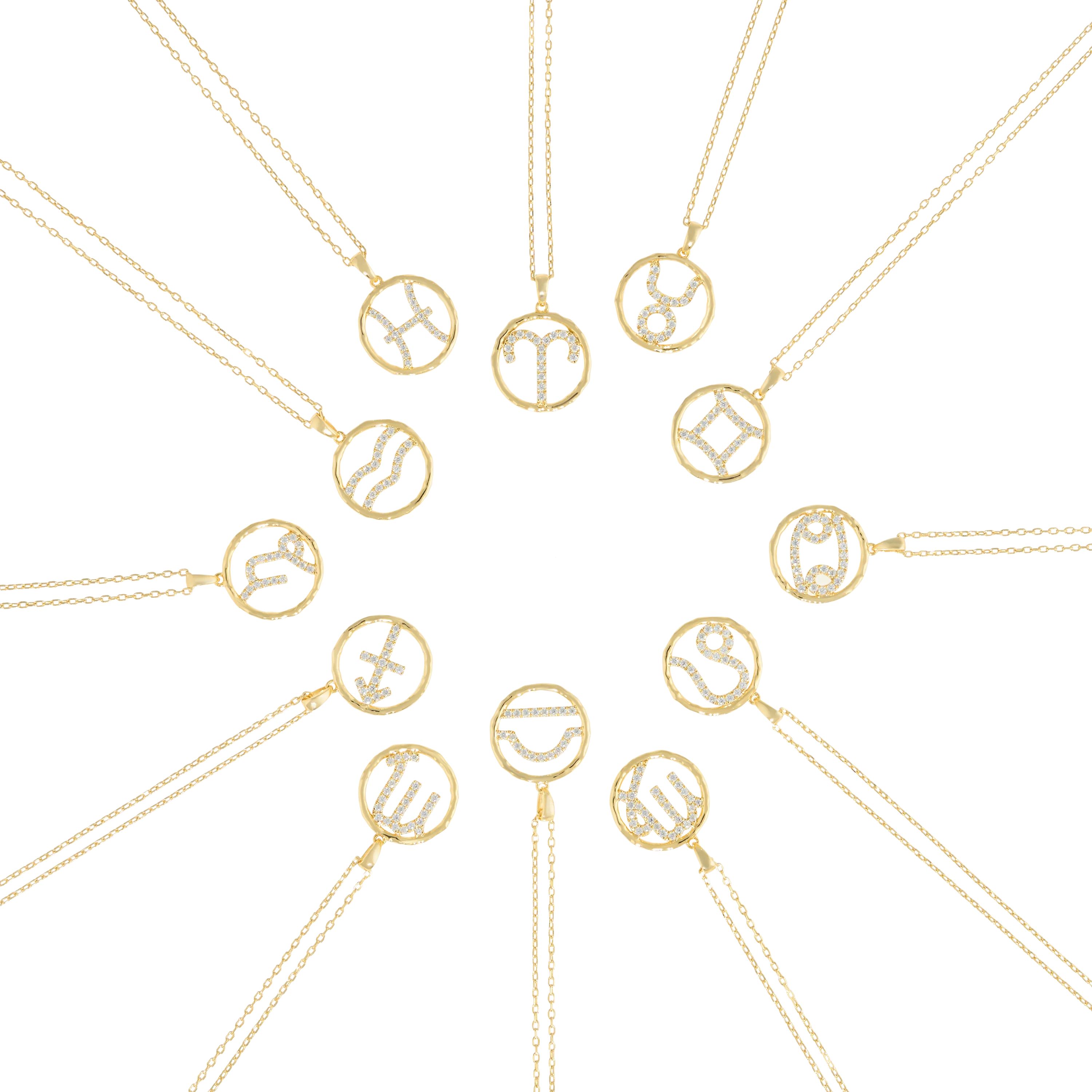Pisces medallion pendant necklace