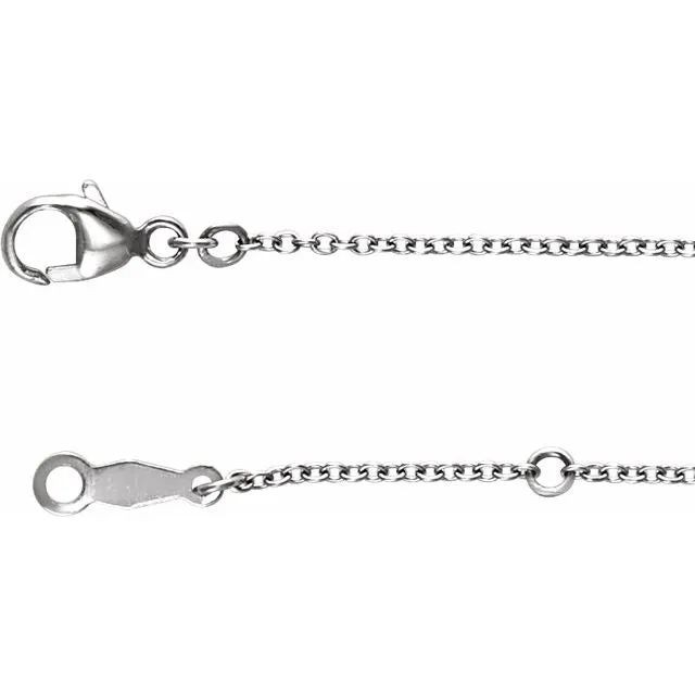Platinum cable necklace