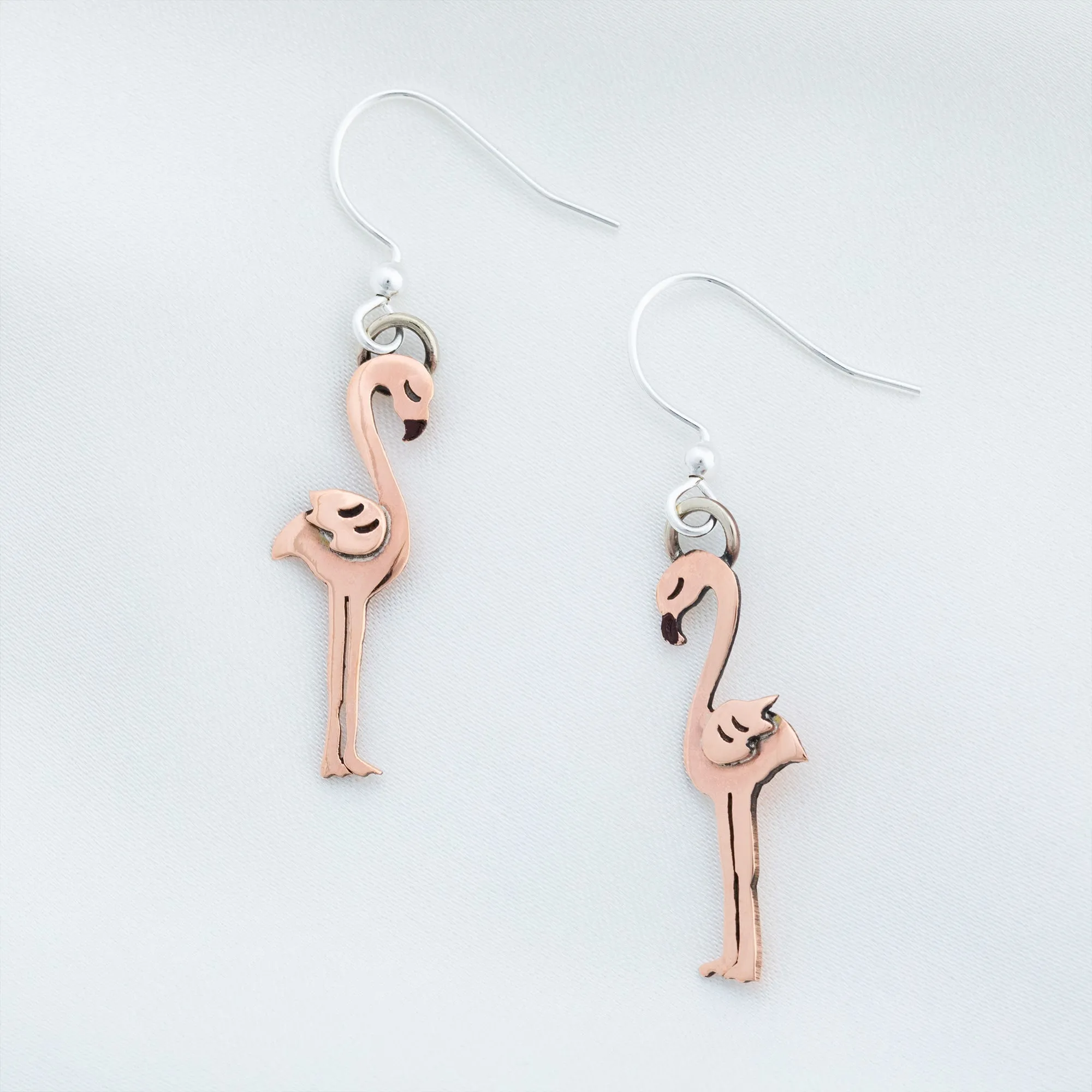 Pretty Long Legs Flamingo Earrings