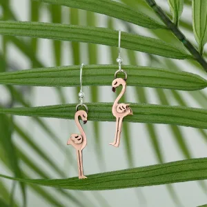 Pretty Long Legs Flamingo Earrings