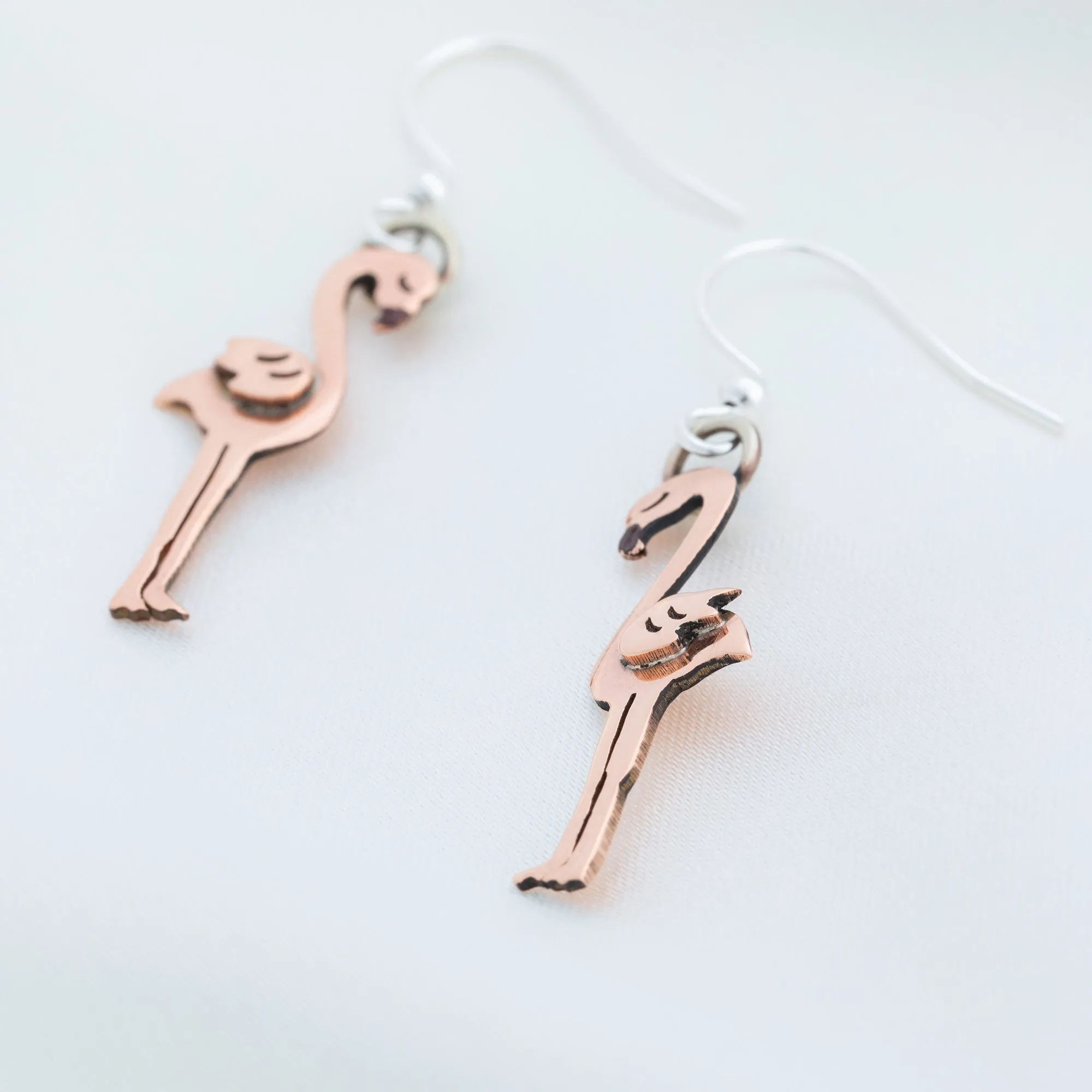 Pretty Long Legs Flamingo Earrings