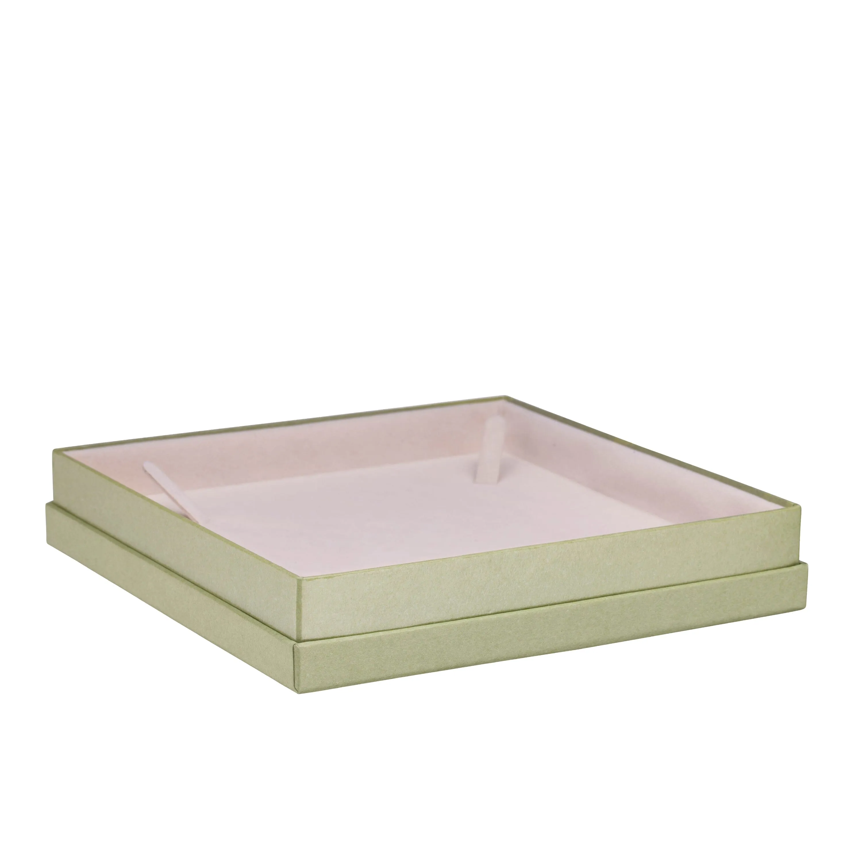 Recycled Cardboard Box With Glossy Inset Necklace Box, Pristine Collection