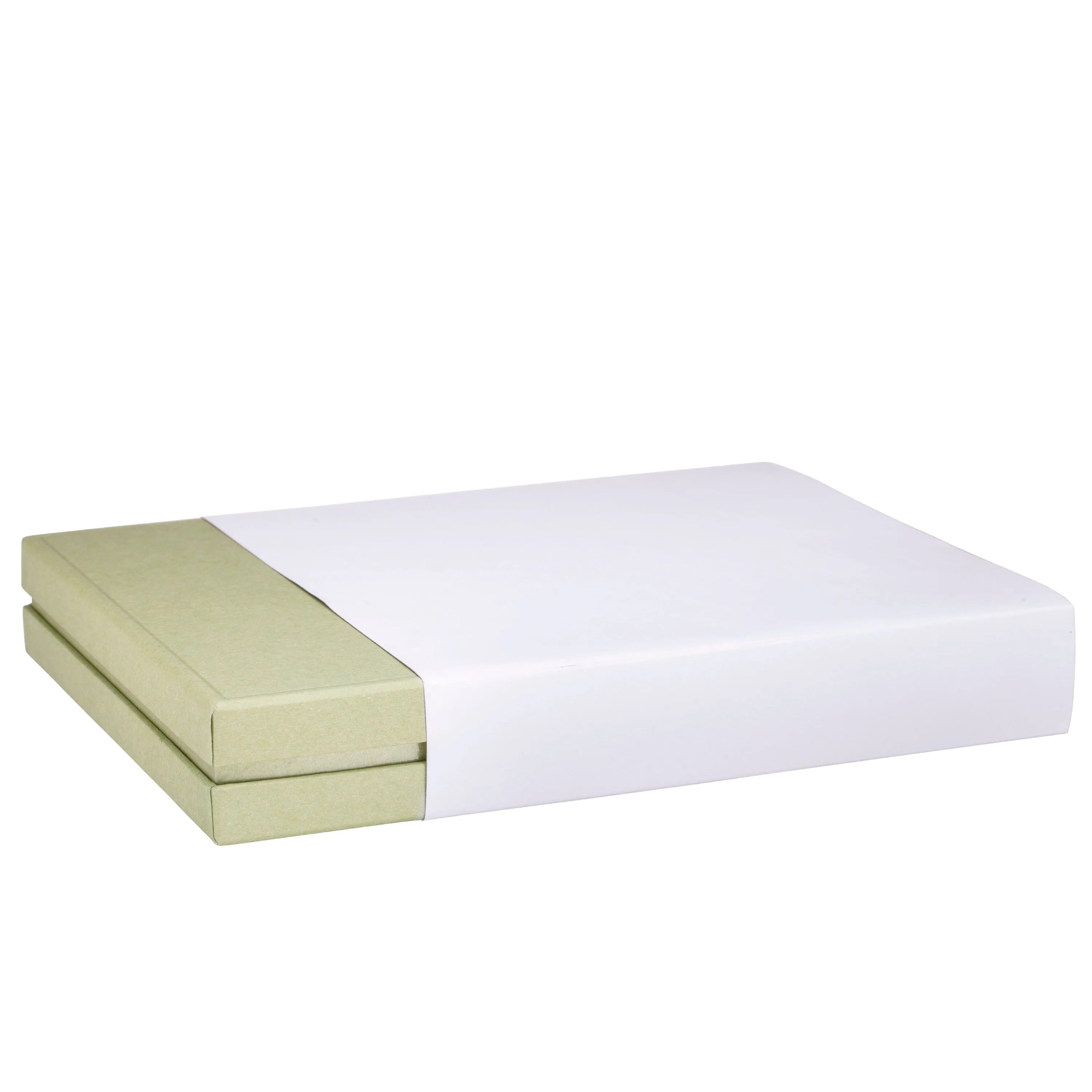 Recycled Cardboard Box With Glossy Inset Necklace Box, Pristine Collection