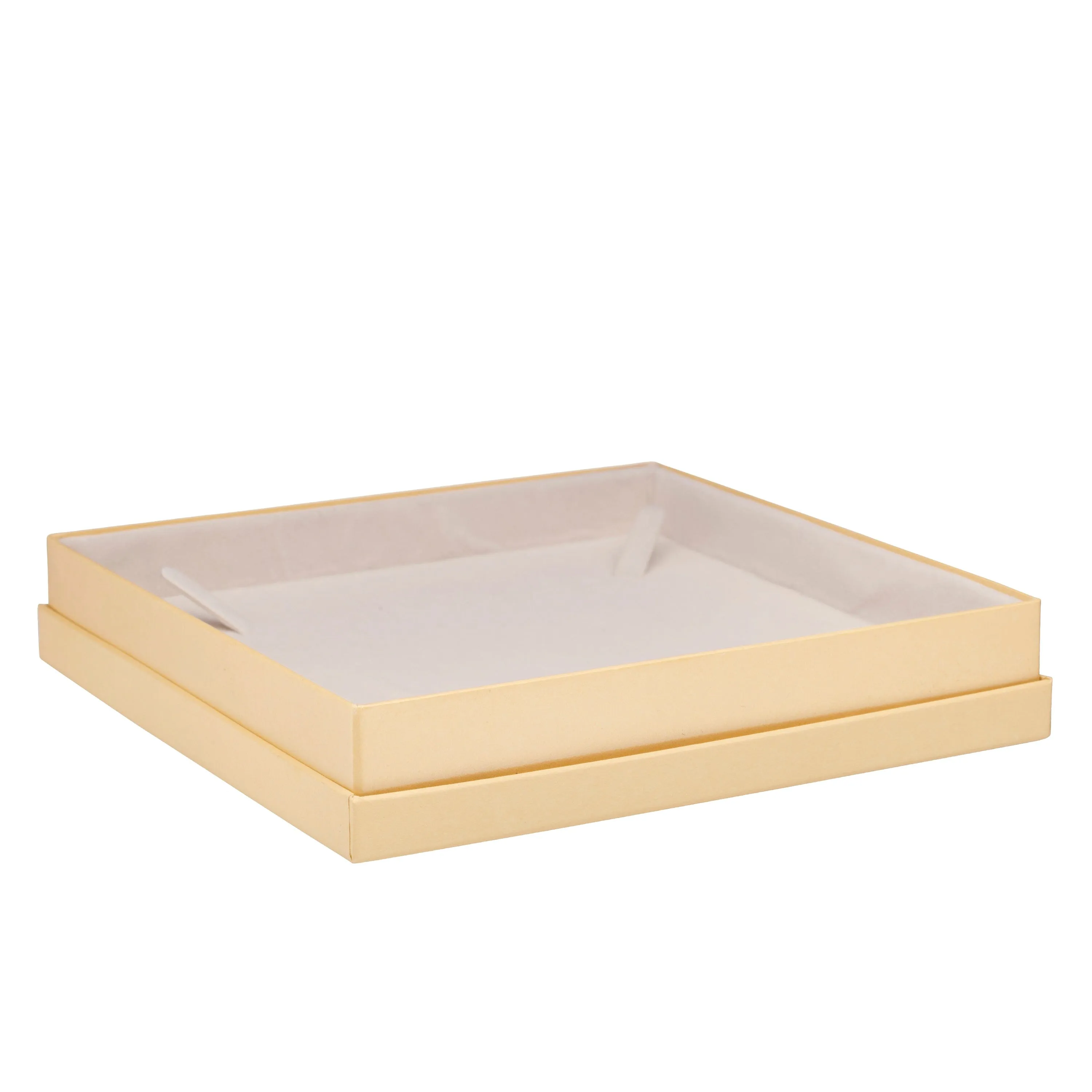 Recycled Cardboard Box With Glossy Inset Necklace Box, Pristine Collection