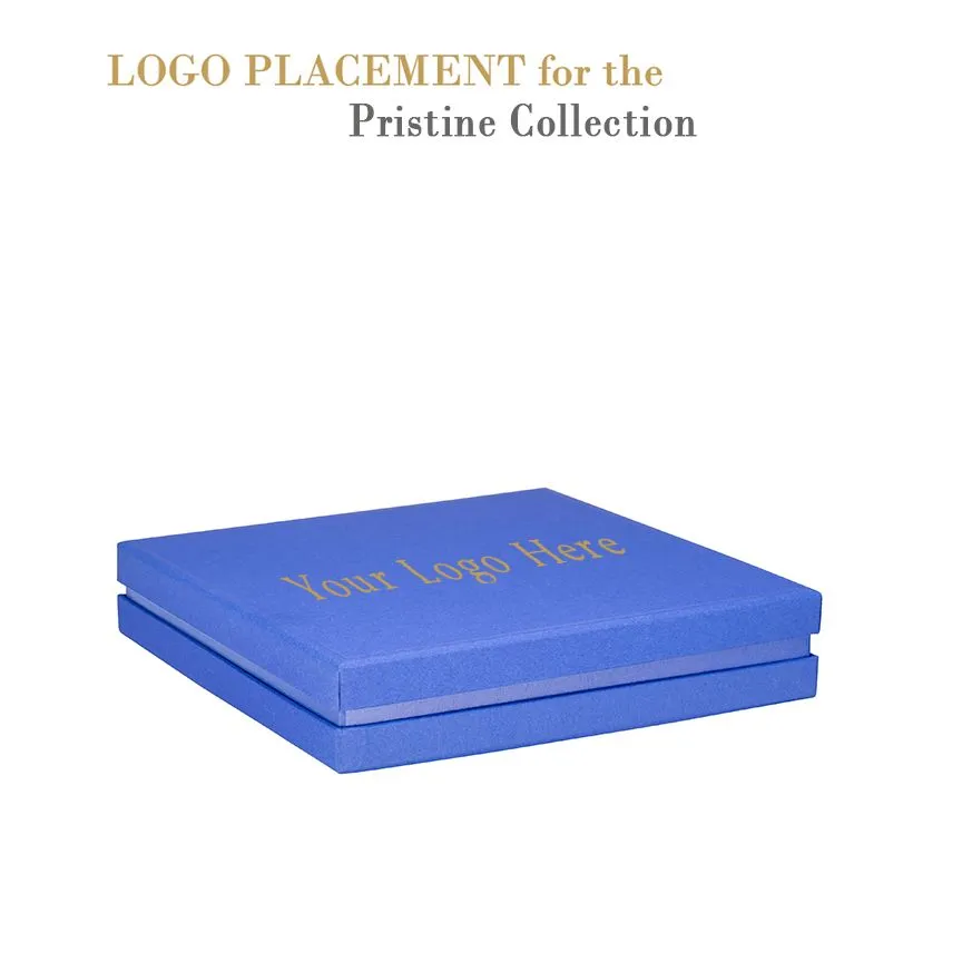 Recycled Cardboard Box With Glossy Inset Necklace Box, Pristine Collection