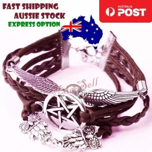 Retro Wings Bracelet Bangle Charm Cuff Jewelry Trendy Quality Fashion Bracelets
