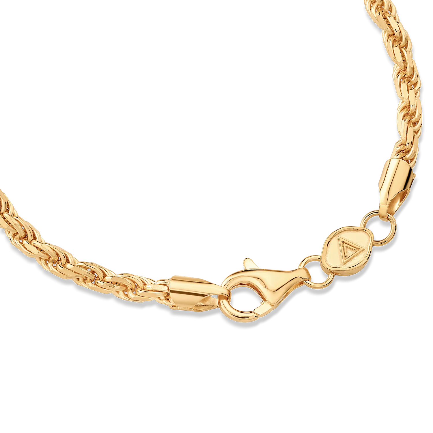 Rope Bracelet, Gold Vermeil (3.5mm)