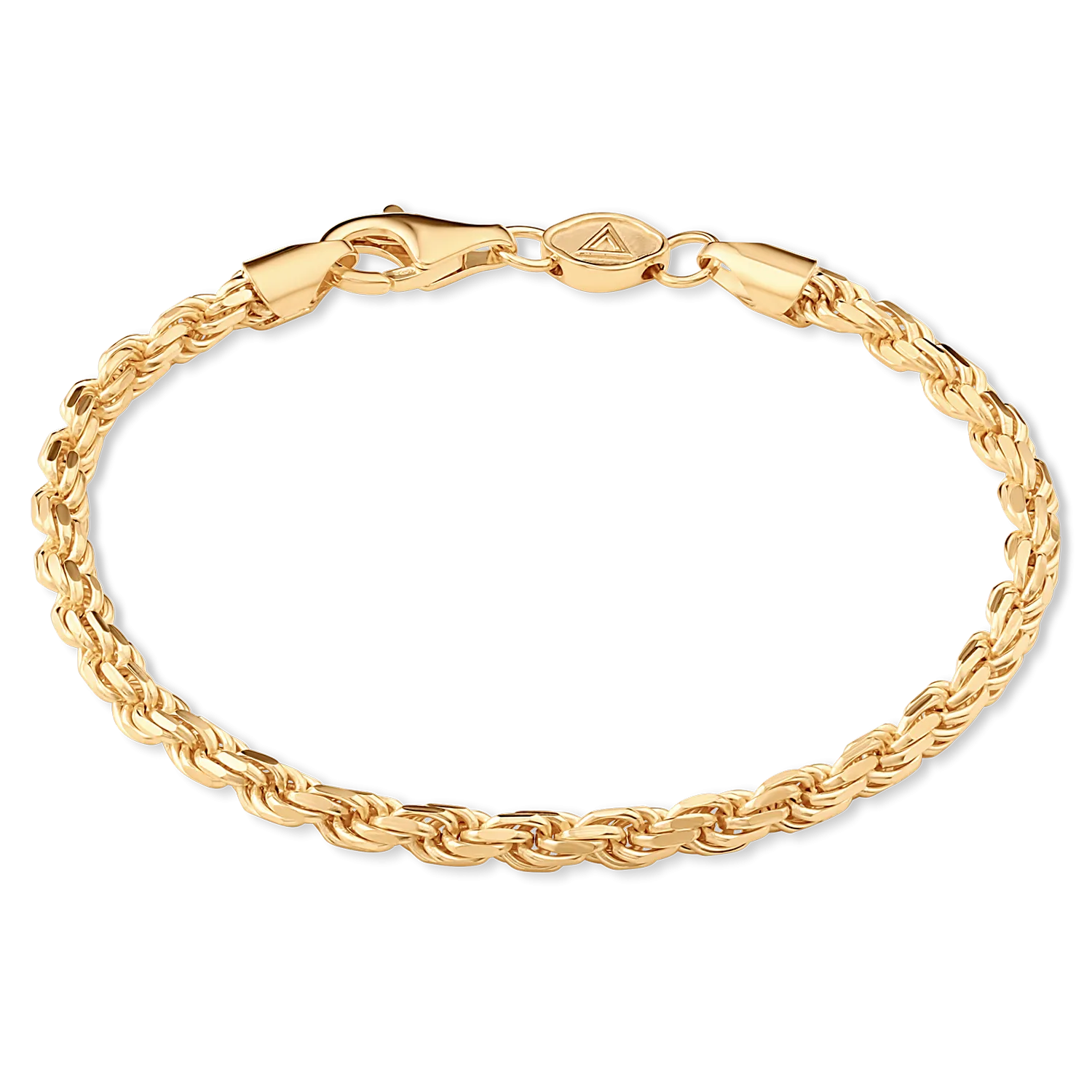 Rope Bracelet, Gold Vermeil (3.5mm)