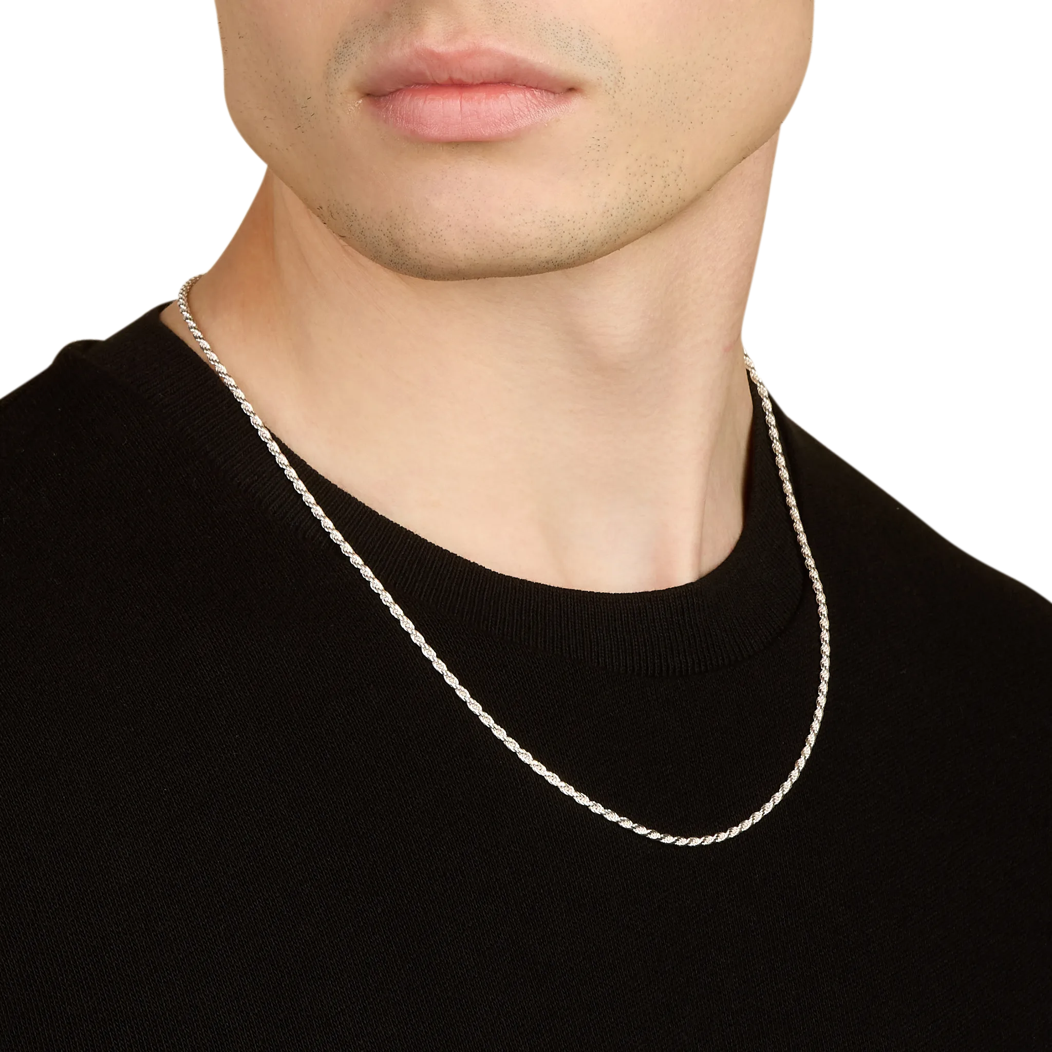 Rope Chain, Stainless Steel (2.3mm)