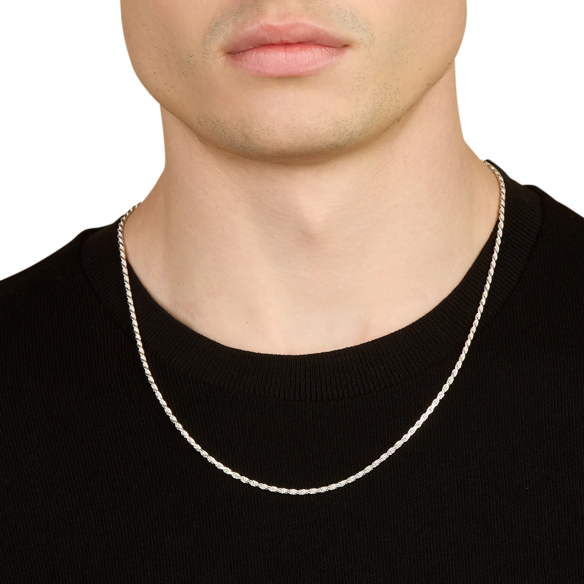 Rope Chain, Stainless Steel (2.3mm)