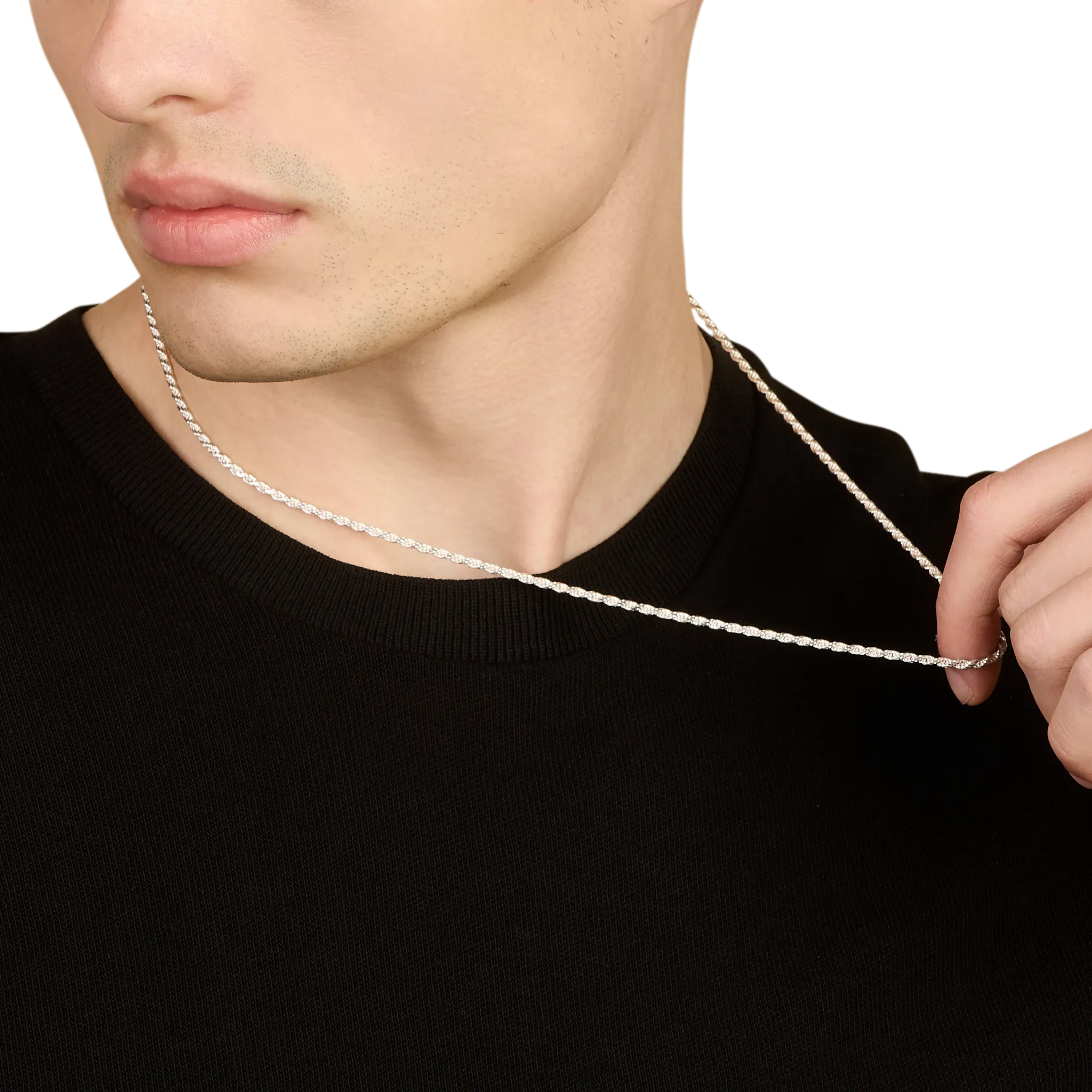 Rope Chain, Stainless Steel (2.3mm)